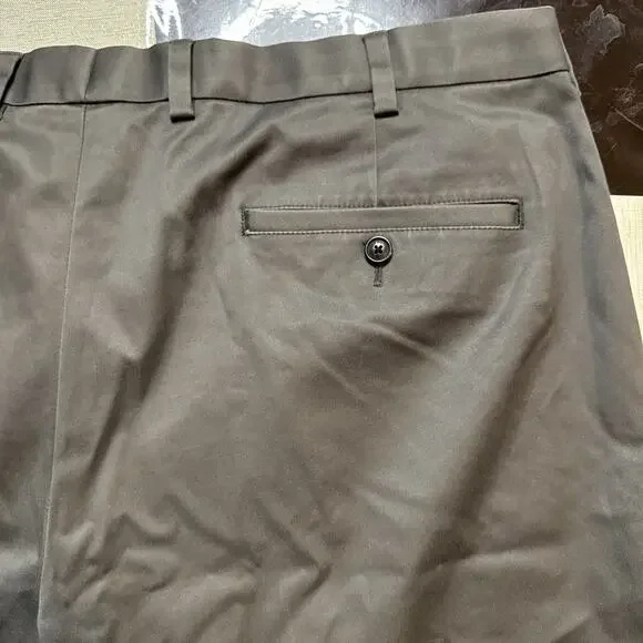 Brooks Brothers Advantage Chino Clark Pants Mens 40x32 Gray Cotton Khaki - Picture 7 of 8